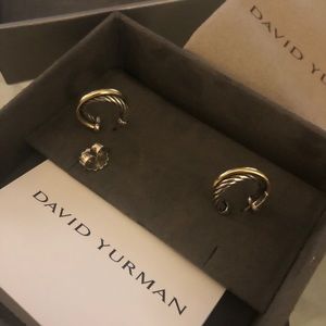 David Yurman Crossover NWT small 18k Gold hoops